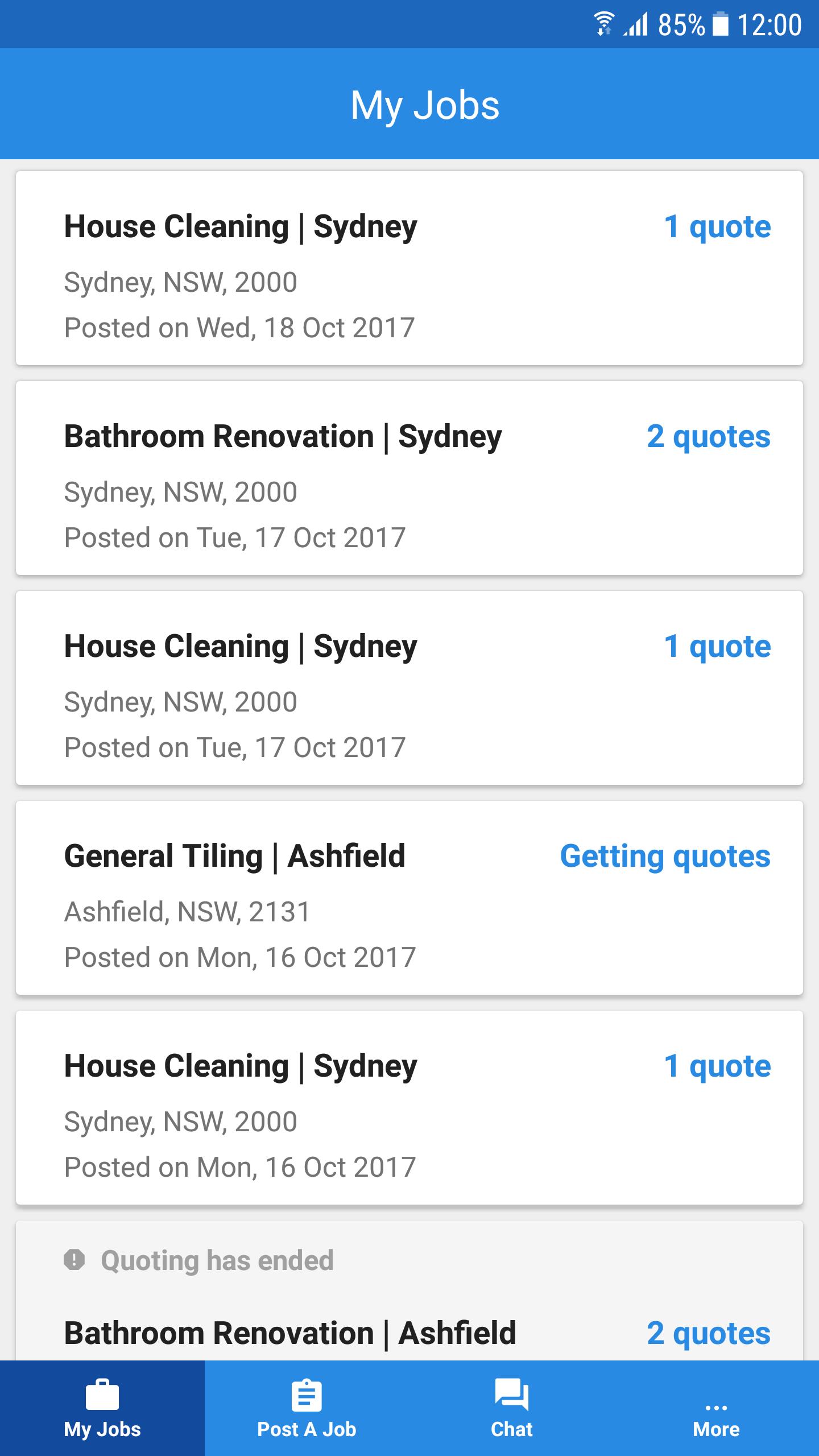 Service Seeking