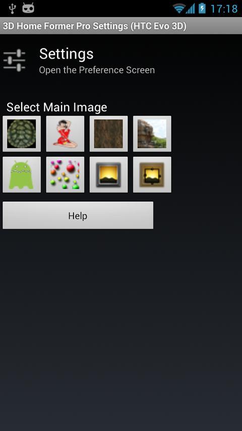 3D Home Former (HTC Evo 3D)