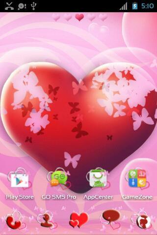 Theme Hearts for GO Launcher