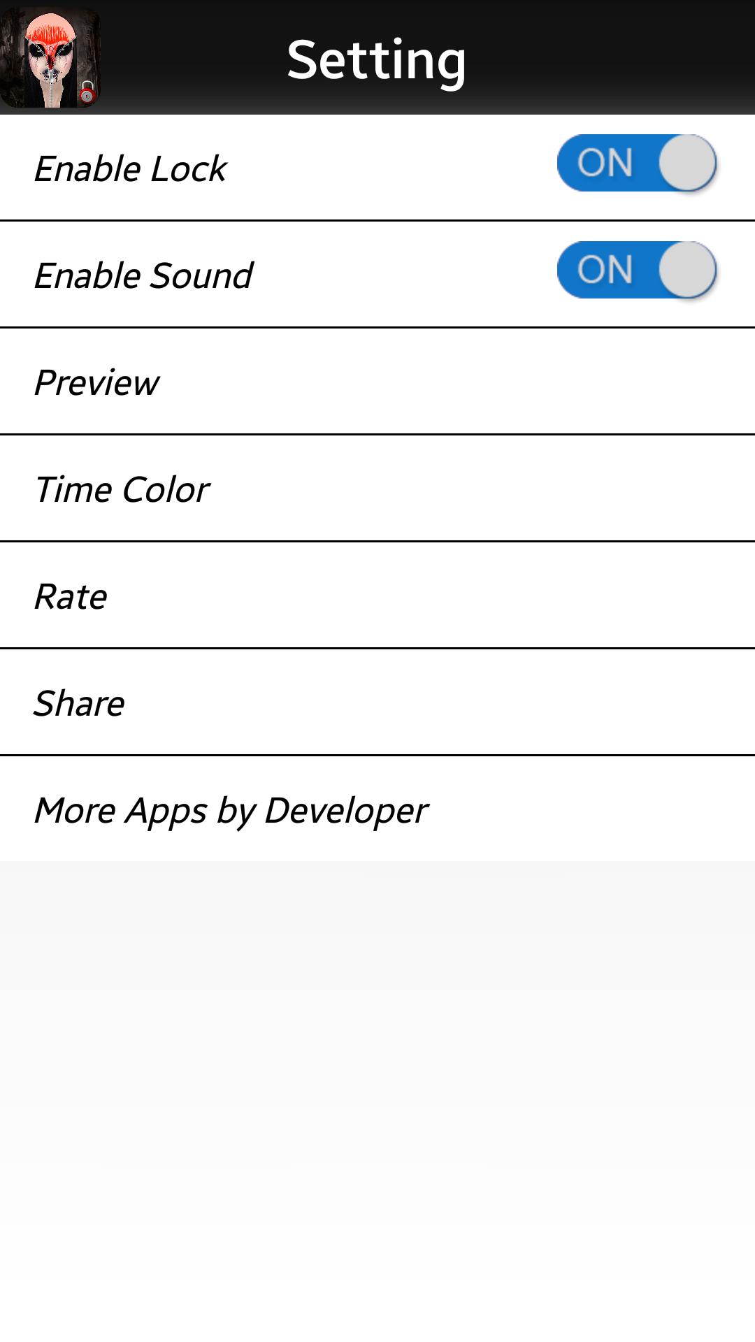 Zombie Zipper Girl Screen Lock