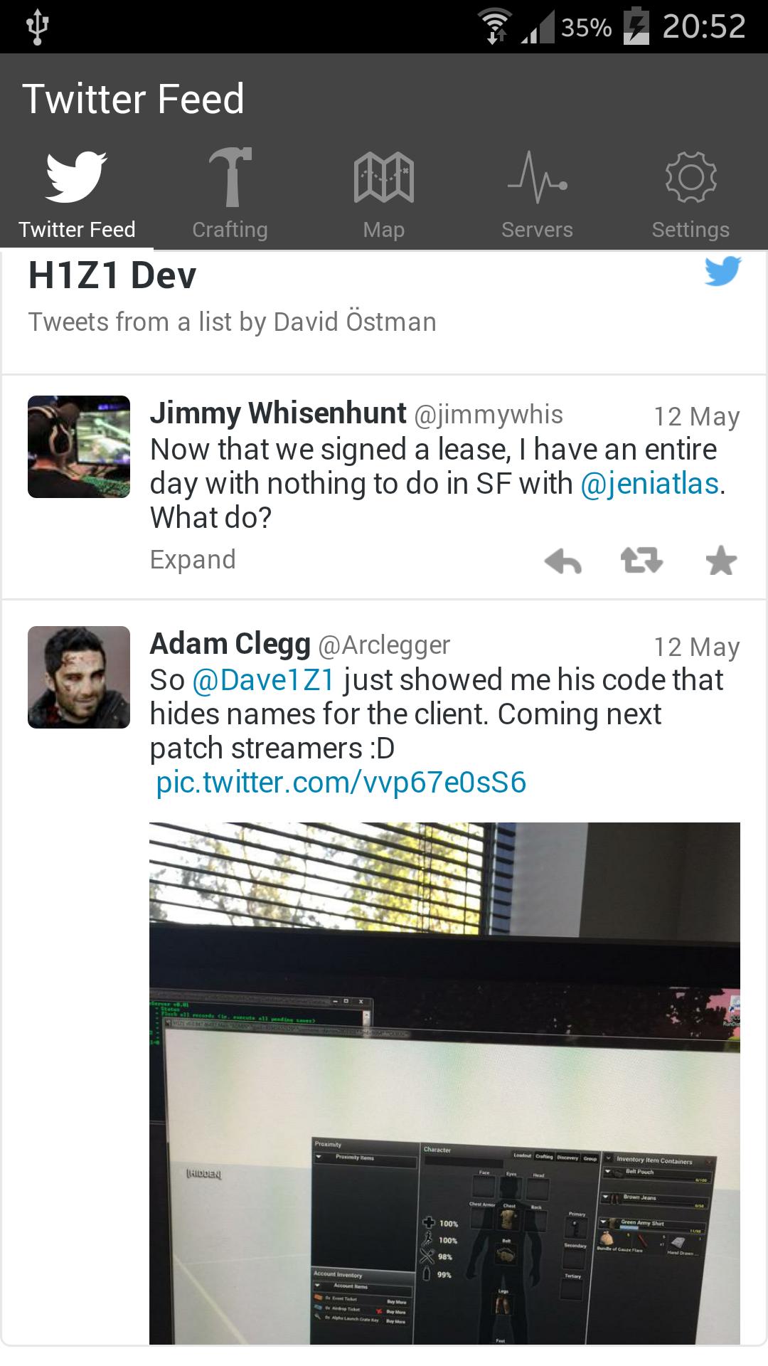 Z1 Crafting (H1Z1 unofficial)