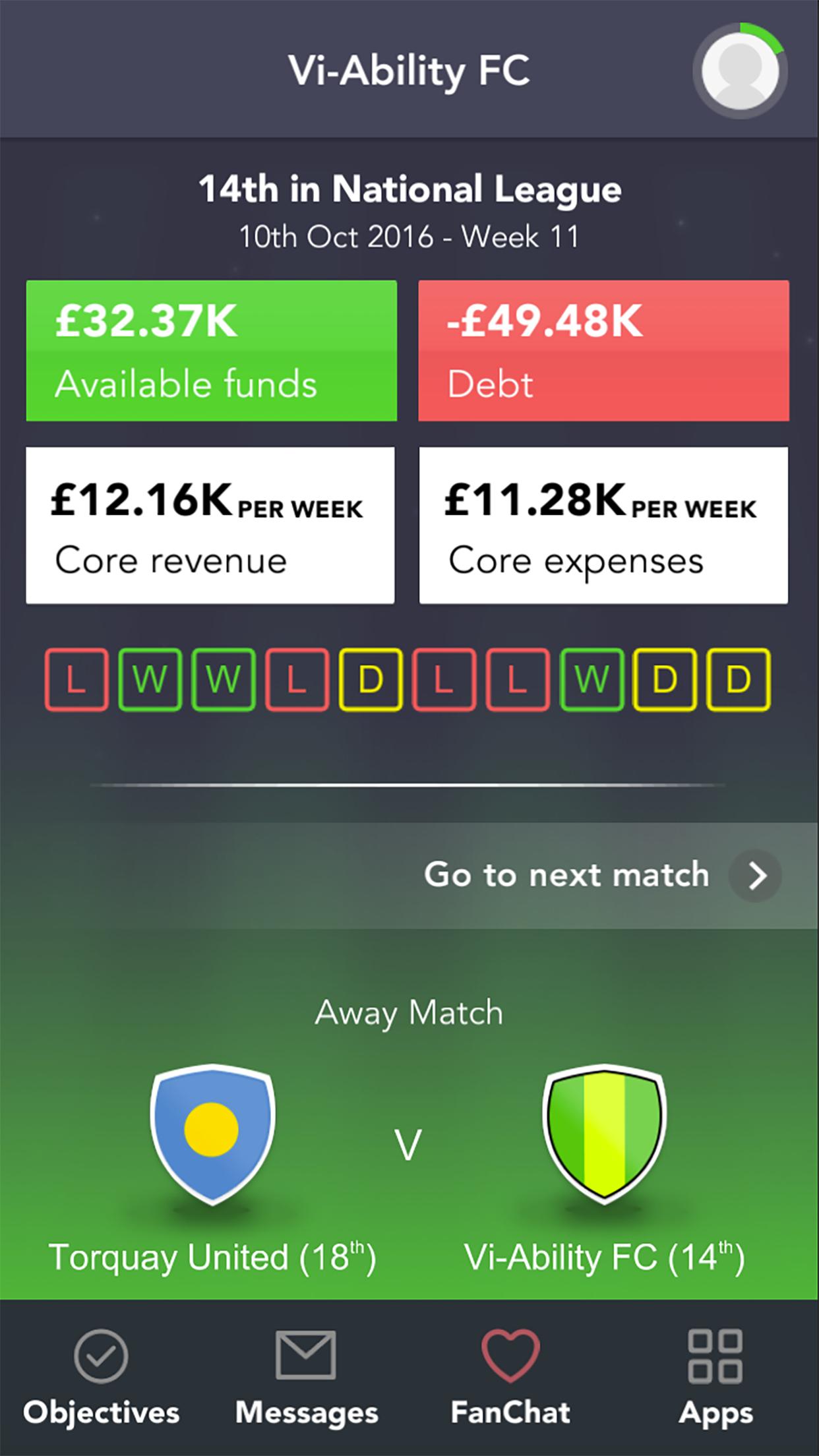 Football CEO Challenge